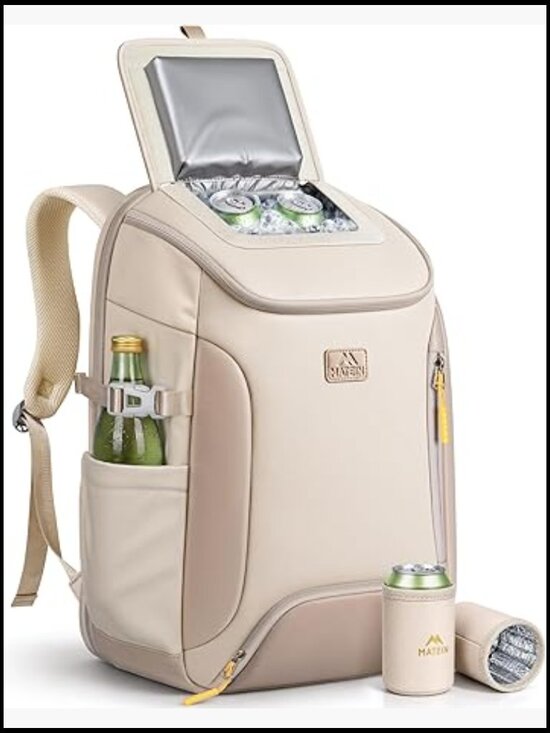 Cooler Backpack Insulated Lunch Bag for Beach Picnic Hiking Camping Leakproof main image 6